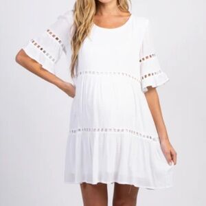White Jodifl Knee Length Dress